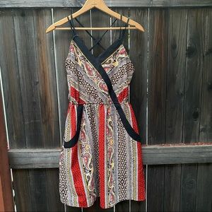 Xhilaration strappy sundress with pockets paisley